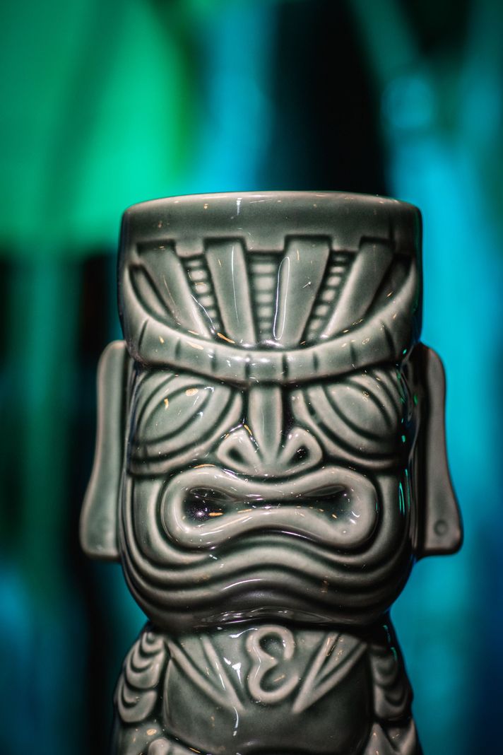 Taza Tiki Milenario, Vaso Cerámica 380 ML Cóctel, Pub, Hawai-3