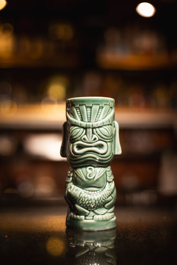 Taza Tiki Milenario, Vaso Cerámica 380 ML Cóctel, Pub, Hawai-5