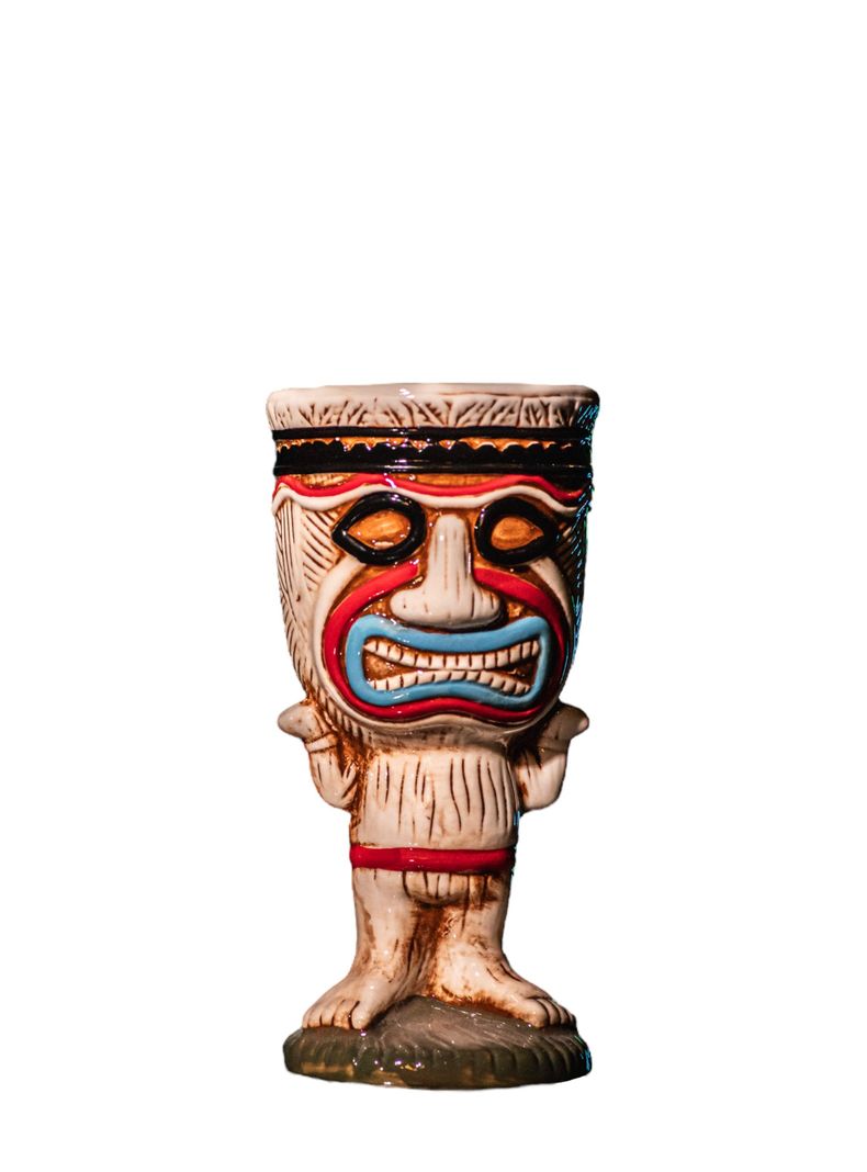 Taza Tiki Clown, Vaso Cerámica 350 ML Cóctel, Pub, Hawai-0