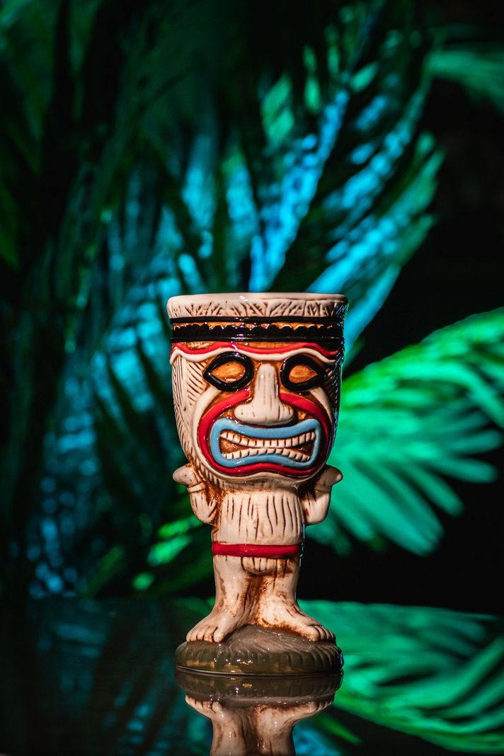 Taza Tiki Clown, Vaso Cerámica 350 ML Cóctel, Pub, Hawai-1
