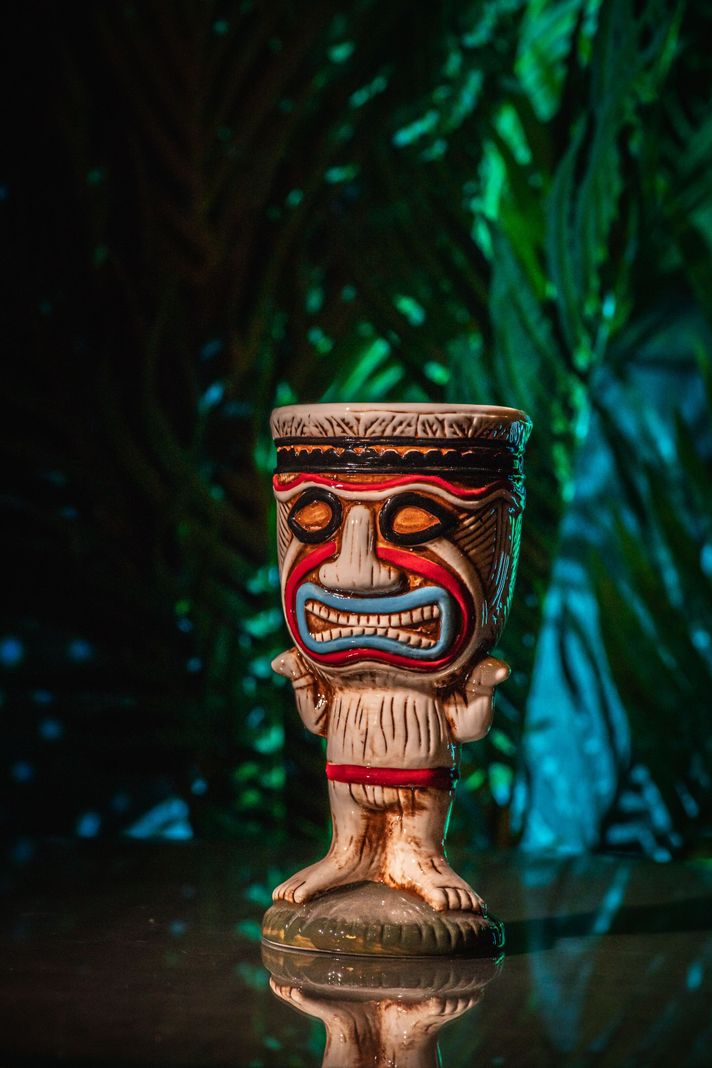 Taza Tiki Clown, Vaso Cerámica 350 ML Cóctel, Pub, Hawai-2