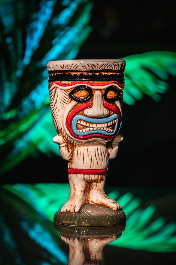 Taza Tiki Clown, Vaso Cerámica 350 ML Cóctel, Pub, Hawai-3