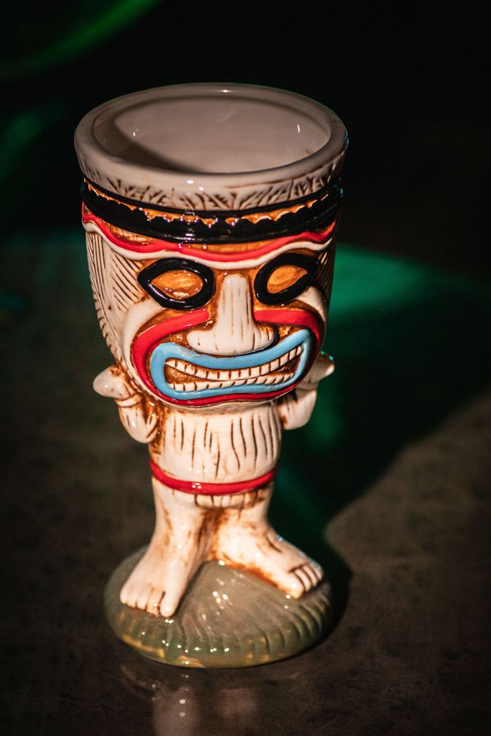 Taza Tiki Clown, Vaso Cerámica 350 ML Cóctel, Pub, Hawai-4