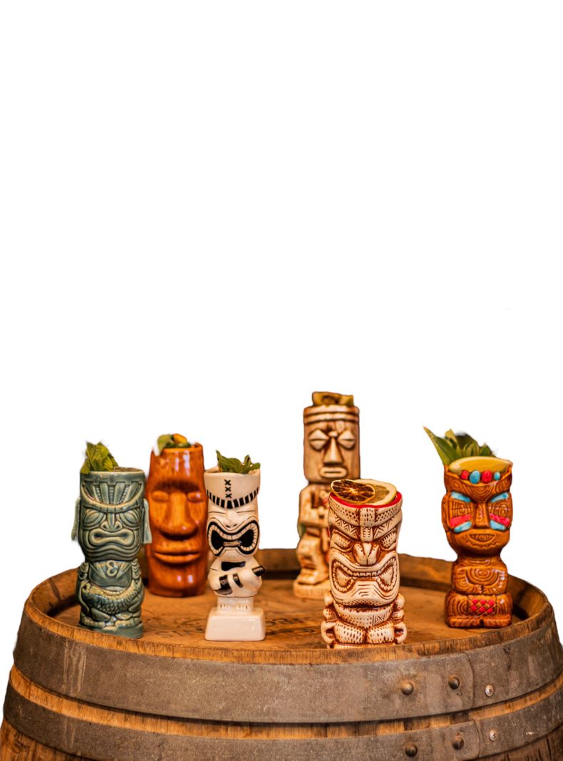 Pack 6 Tiki Mugs Aroha + 3 Destapadores, Vaso Cerámica-0