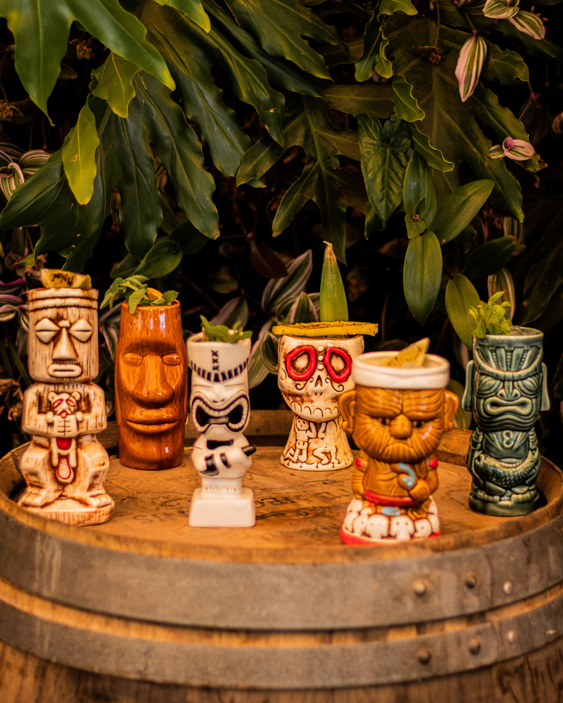 Pack 23 Tiki Mugs Polinesia + 6 Destapadores, Vaso Cerámica-2