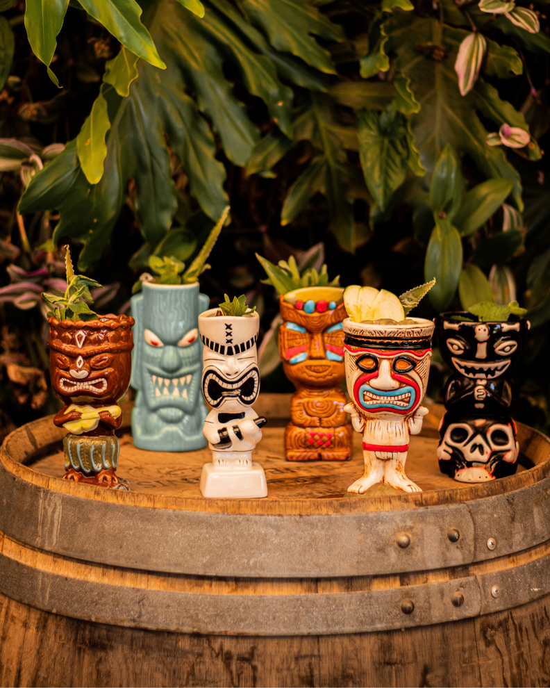 Pack 23 Tiki Mugs Polinesia + 6 Destapadores, Vaso Cerámica-3