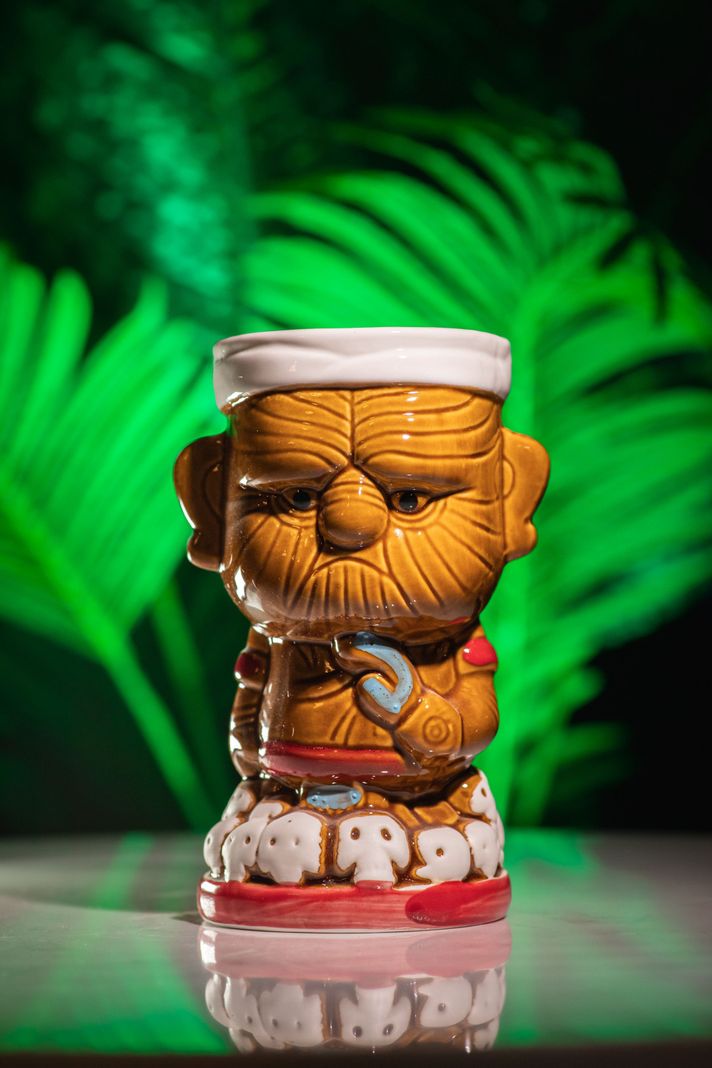 Pack 6 Tiki Mugs Tahití + 3 Llaveros Snow, Vasos Cerámicas Cóctel-4