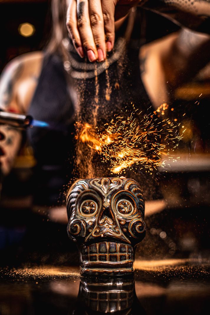 Pack 6 Tiki Mugs Honolulu + 3 Destapadores, Vaso Cerámica-1