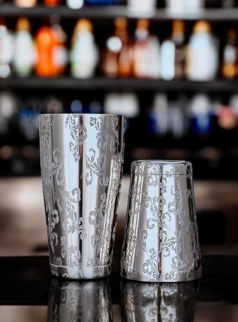 Coctelera Boston Con Diseño 540/840 ML, Premium, Cotel, Bar-1