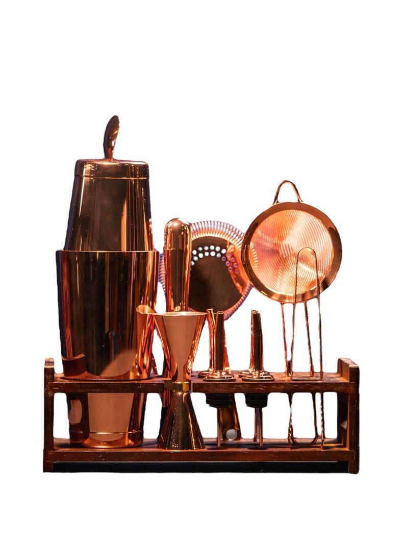 Set Coctelería Profesional 12 Pzs Cobre, Bar, Bartender-0