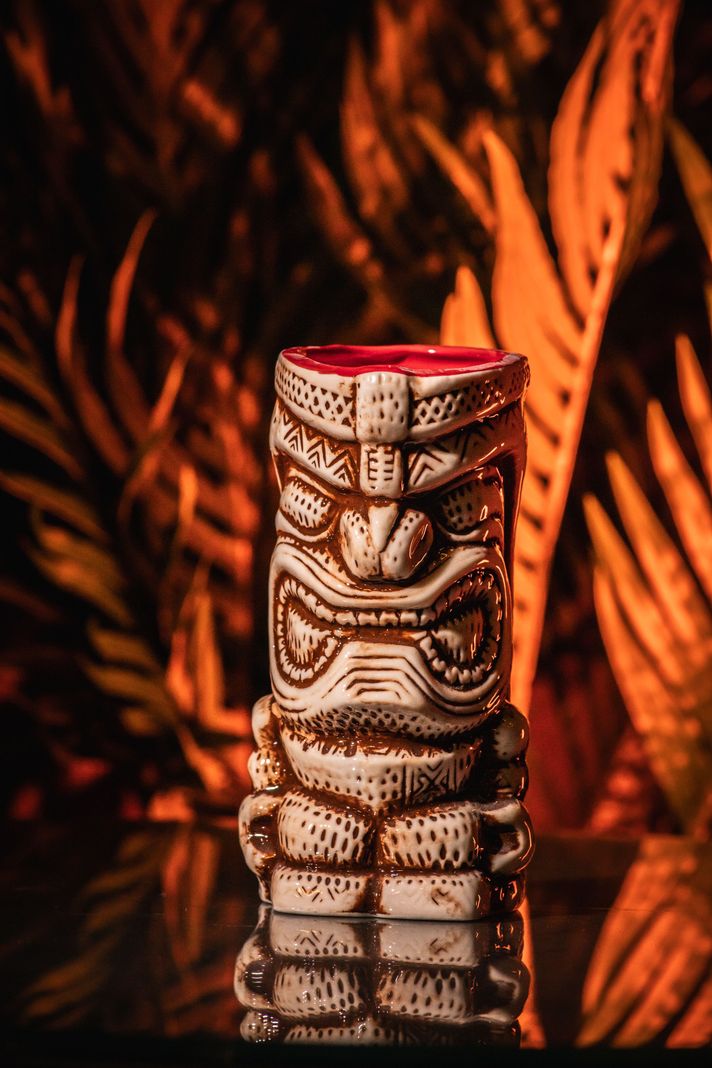 Taza Tiki Ancestral, Vaso Cerámica 420 ML Cóctel, Pub, Hawai-1