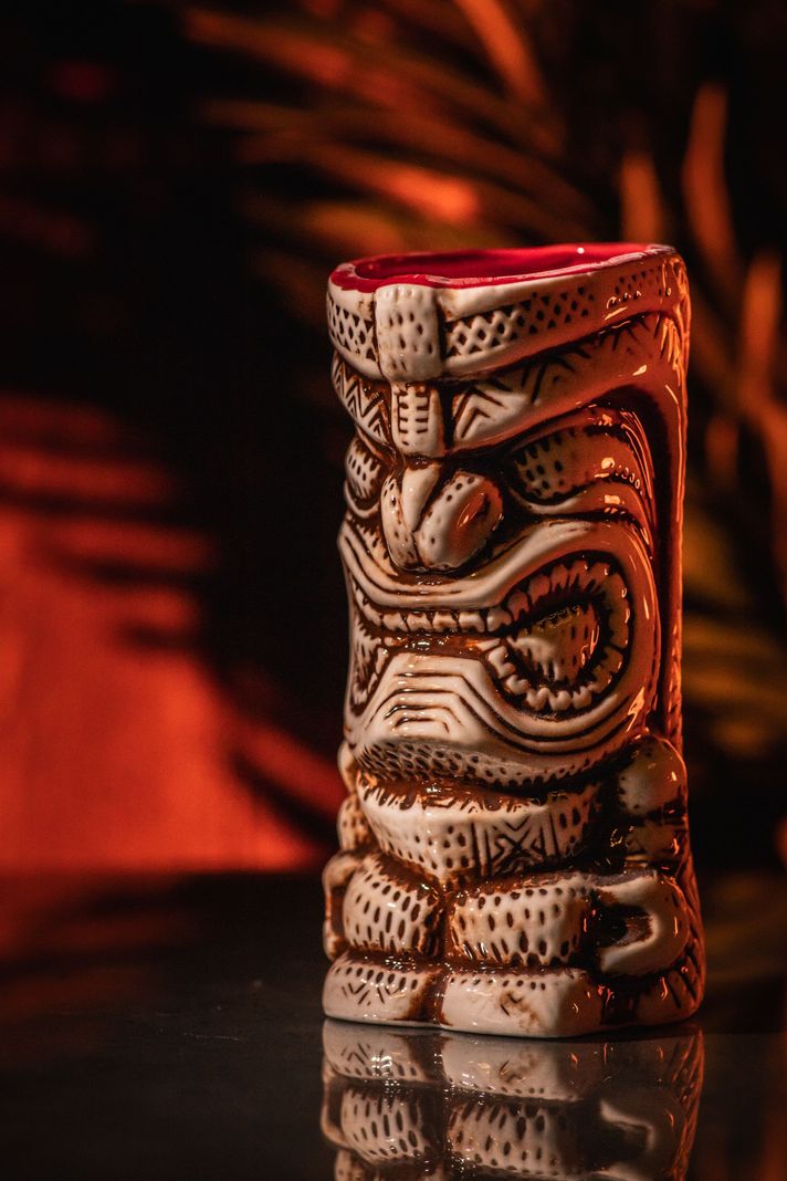 Taza Tiki Ancestral, Vaso Cerámica 420 ML Cóctel, Pub, Hawai-2
