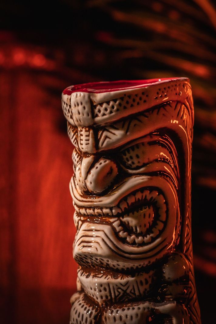 Taza Tiki Ancestral, Vaso Cerámica 420 ML Cóctel, Pub, Hawai-3