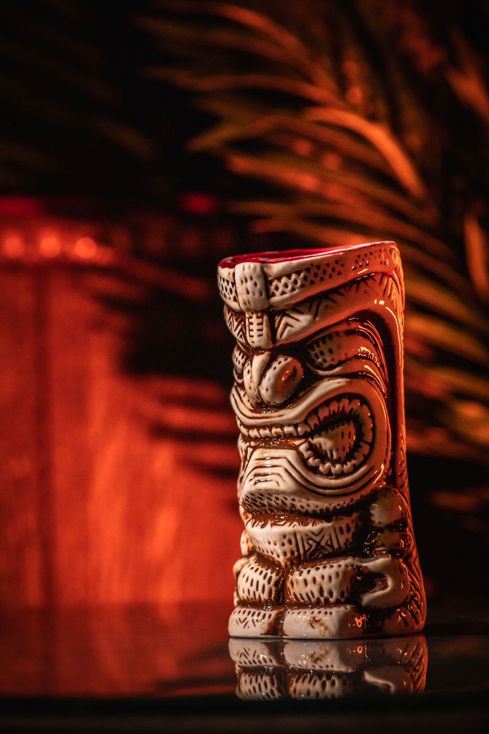 Taza Tiki Ancestral, Vaso Cerámica 420 ML Cóctel, Pub, Hawai-4