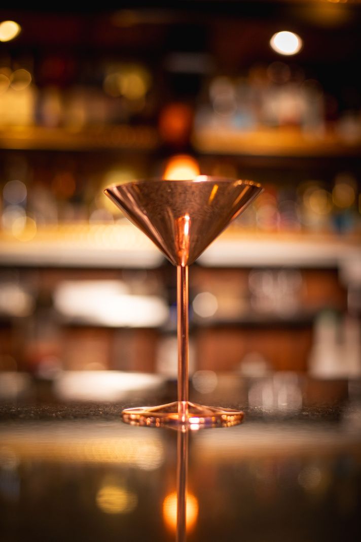 Copa - Vaso Martini Cobre Premium, Coctel 230 ML Bar-1