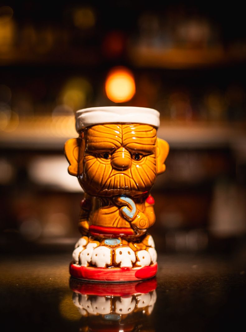 Taza Tiki Abuelo, Vaso Cerámica 500 ML Cóctel, Pub, Hawai-3