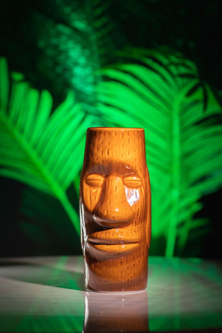 Taza Tiki Moai, Vaso Cerámica 400 Ml Cóctel, Pub, Hawai-1