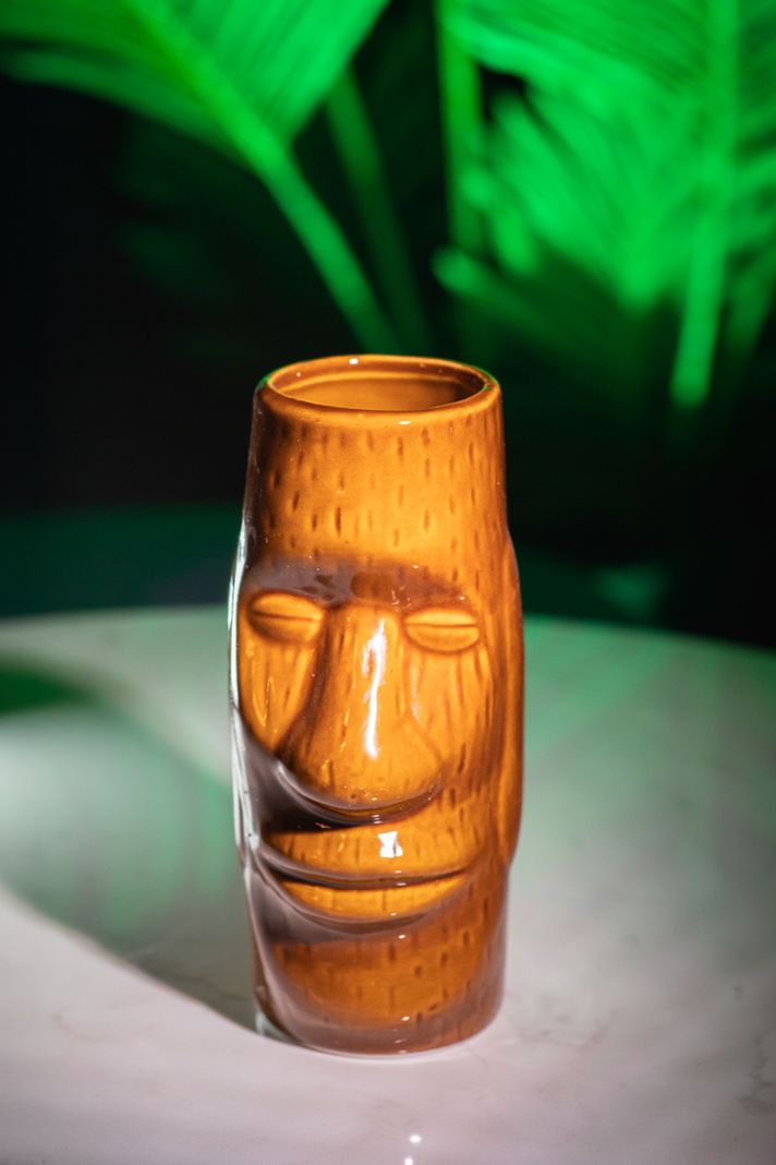 Taza Tiki Moai, Vaso Cerámica 400 Ml Cóctel, Pub, Hawai-3