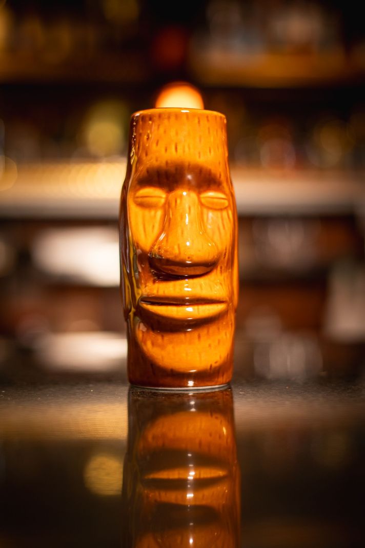 Taza Tiki Moai, Vaso Cerámica 400 Ml Cóctel, Pub, Hawai-4