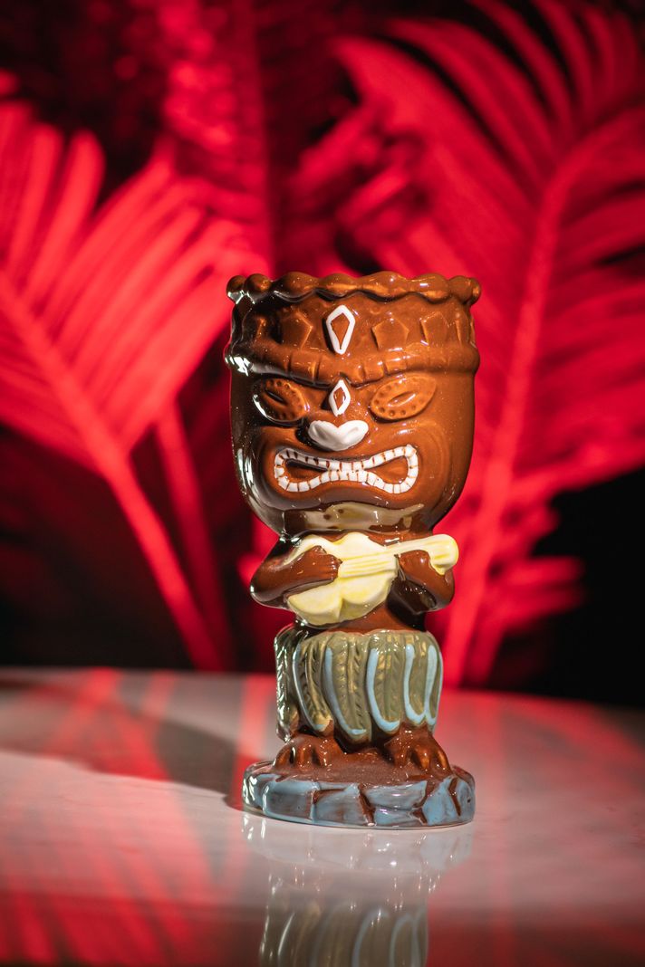 Taza Tiki Uke, Vaso Cerámica 400 ML Cóctel, Pub, Hawai-2