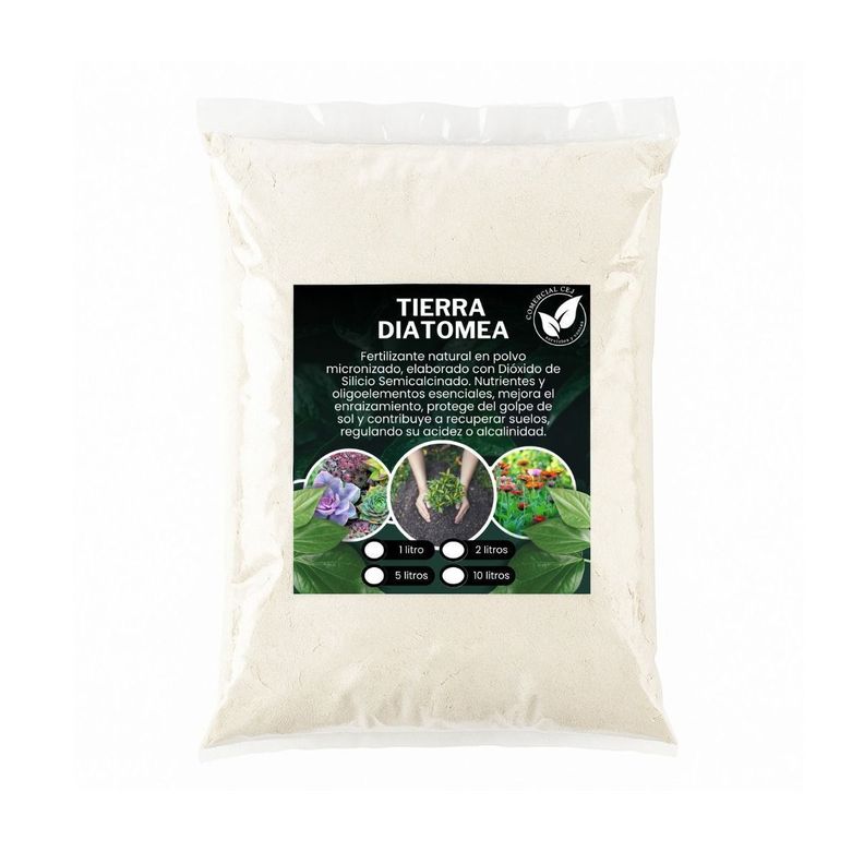 Tierra Diatomeas Fertilizante Insecticida Ecol gico 3 Kg Blanco