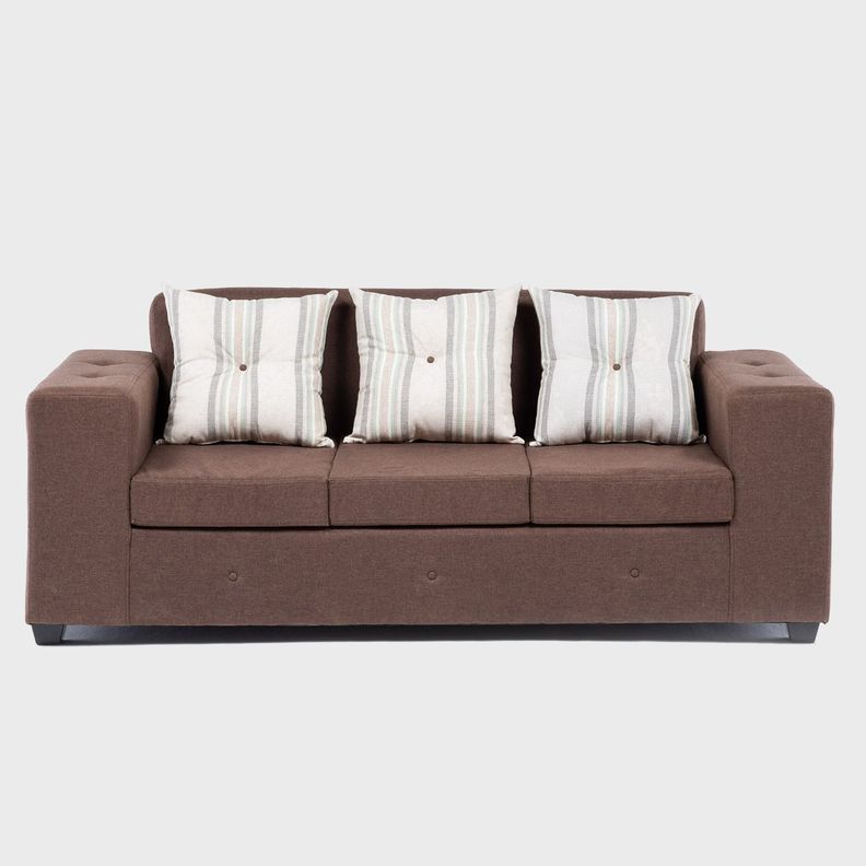 Sofa Seccional Intercambiable Ginebra tela Chocolate-2