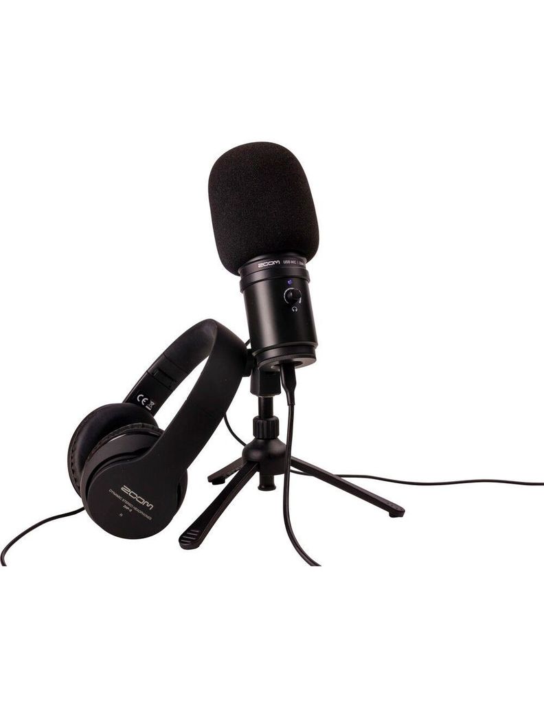 Pack Microfono condesandor USB + Audifono ZUM-2PMP Zoom-0