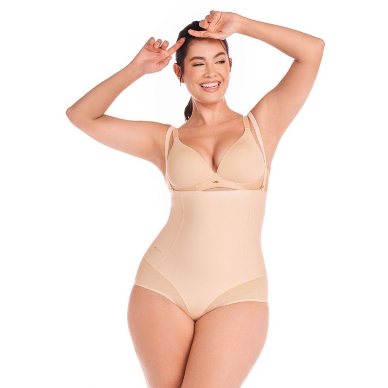 FAJA CONTROL ABDOMEN TIRO SUPER ALTO Beige Natural S