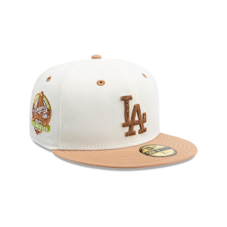 Gorra 59Fifty Los Angeles Dodgers MLB Wooden White - 14500039