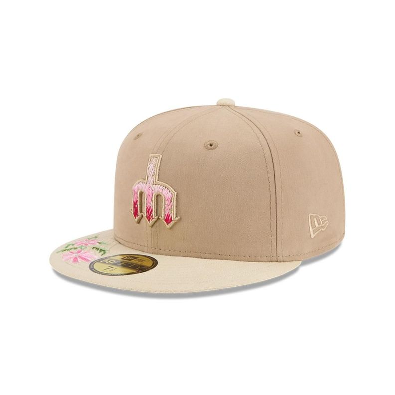 Gorra 59Fifty Seattle Mariners MLB Hand Stitched Beige - 60668444-0