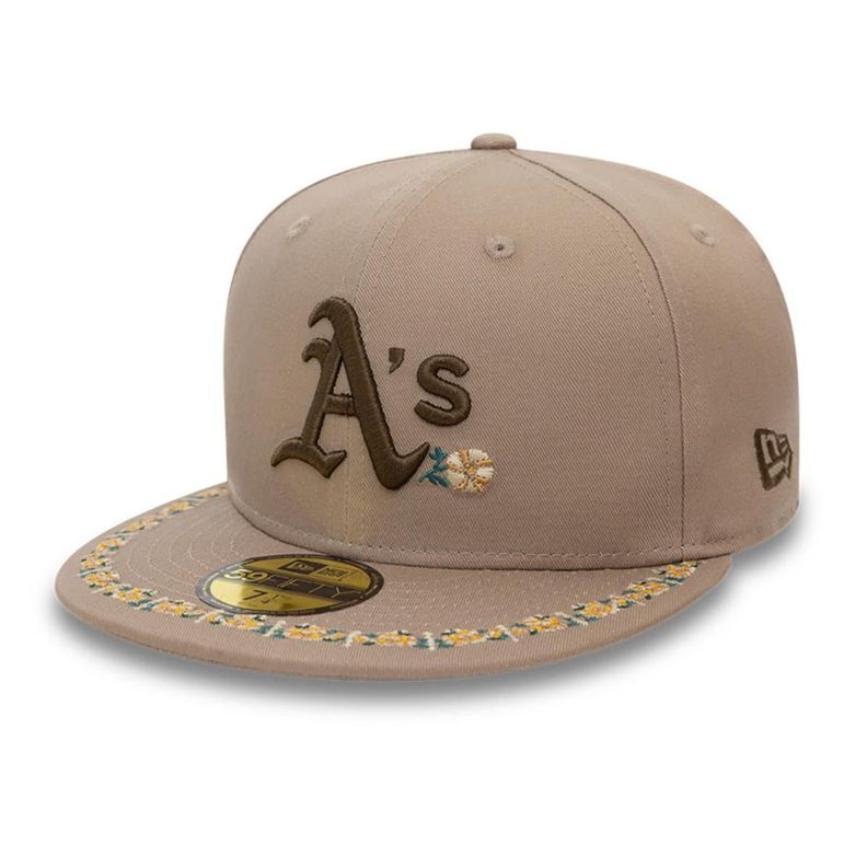 Gorra 59Fifty Oakland Athletics MLB Floral Border Brown - 60593306-0