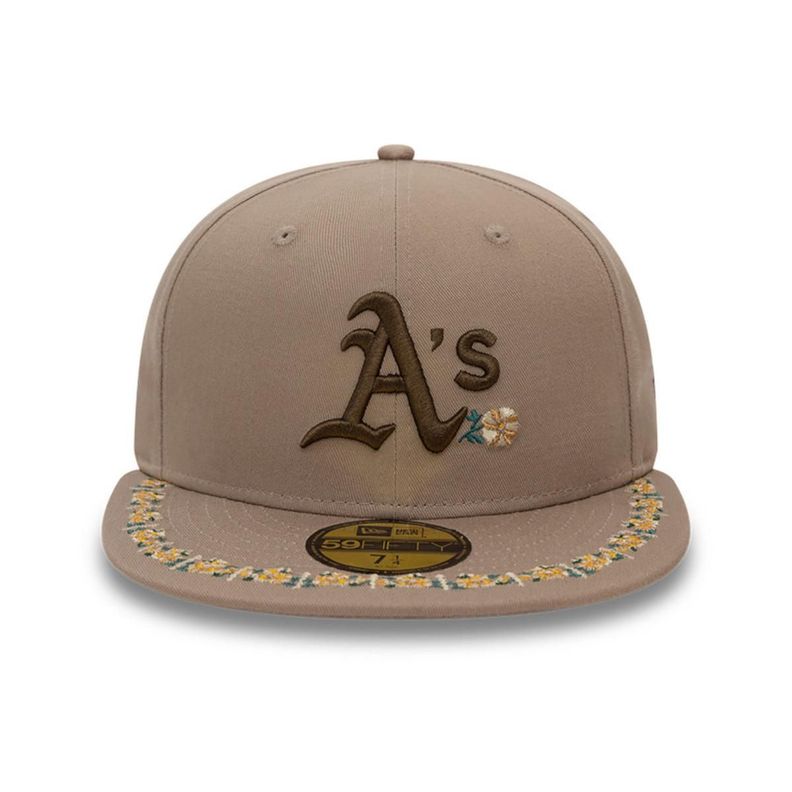 Gorra 59Fifty Oakland Athletics MLB Floral Border Brown - 60593306-2