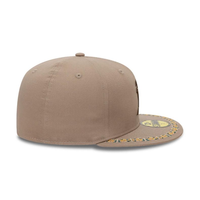 Gorra 59Fifty Oakland Athletics MLB Floral Border Brown - 60593306-3