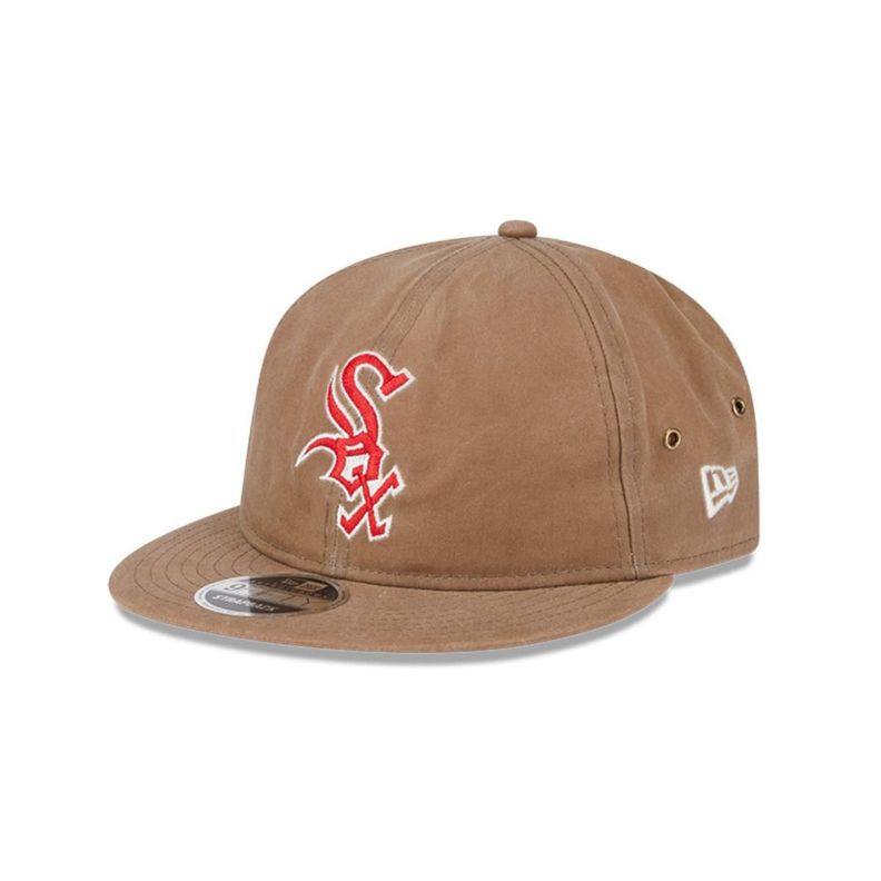 Gorra 9Fifty Chicago White Sox MLB Waxed Canvas Beige - 60585435-0