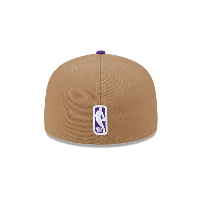 Gorra 59Fifty Los Angeles Lakers NBA Classic Wordmark Beige - 60573328-5