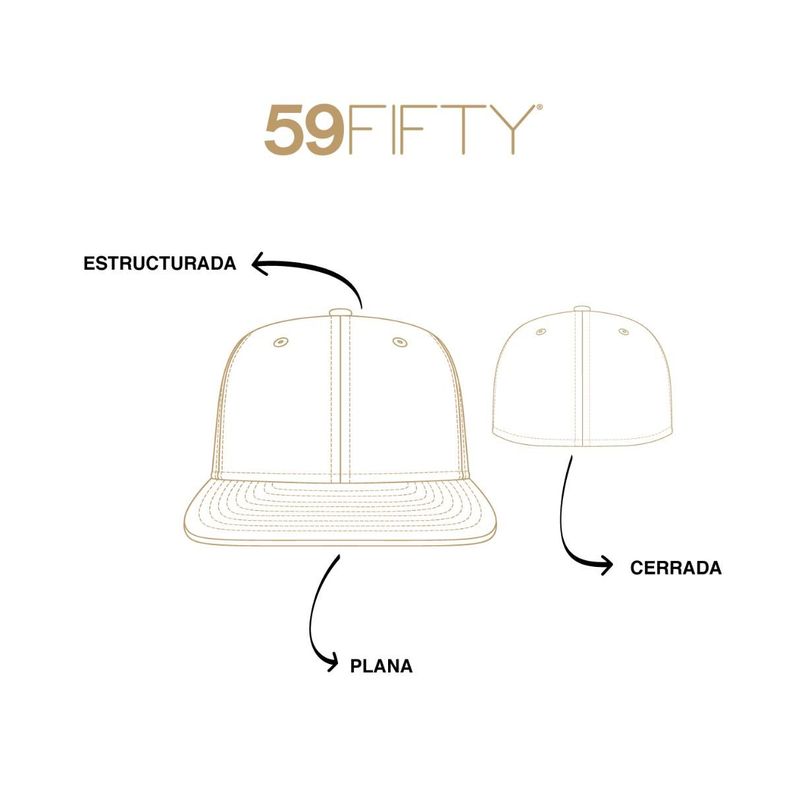 Gorra 59Fifty Los Angeles Lakers NBA Classic Wordmark Beige - 60573328-7