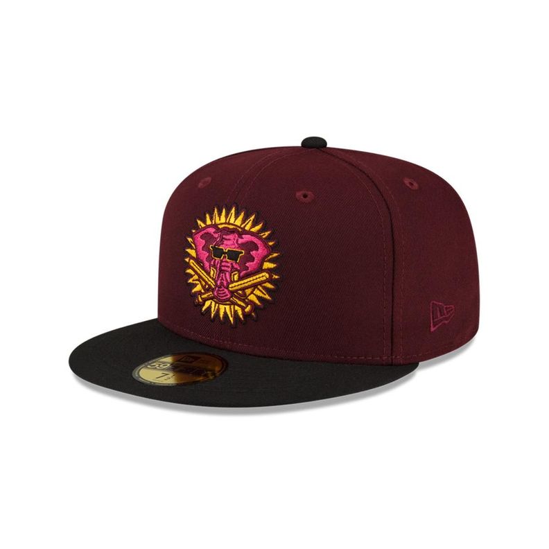Gorra 59Fifty Oakland Athletics MLB Drop Dark Purple - 70710105 Morado 7