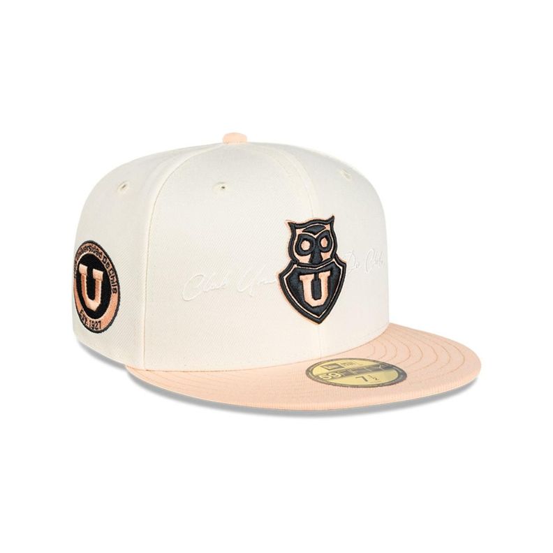 Gorra 59Fifty Universidad de Chile Futbol White and Pink - 60655266-0