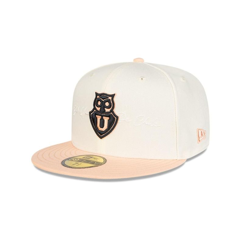 Gorra 59Fifty Universidad de Chile Futbol White and Pink - 60655266-1
