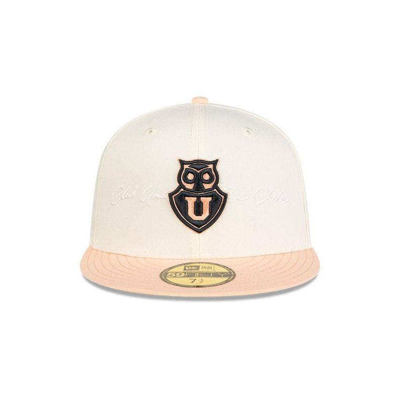 Gorra 59Fifty Universidad de Chile Futbol White and Pink - 60655266-2