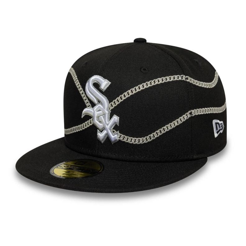 Gorra 59Fifty Chicago White Sox Chain Wrap Black - 60691170 Negro 7