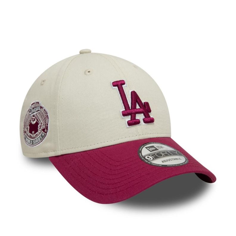 Gorra 9Forty Los Angeles Dodgers MLB World Series Beige - 60595243-0
