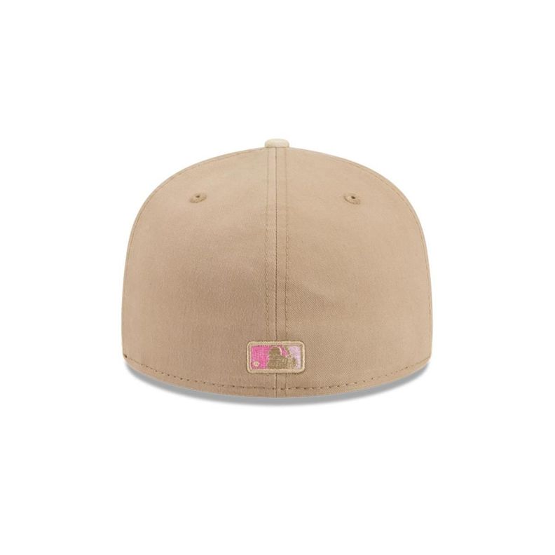 Gorra 59Fifty Los Angeles Dodgers MLB Hand Stitched Beige - 60668442-5