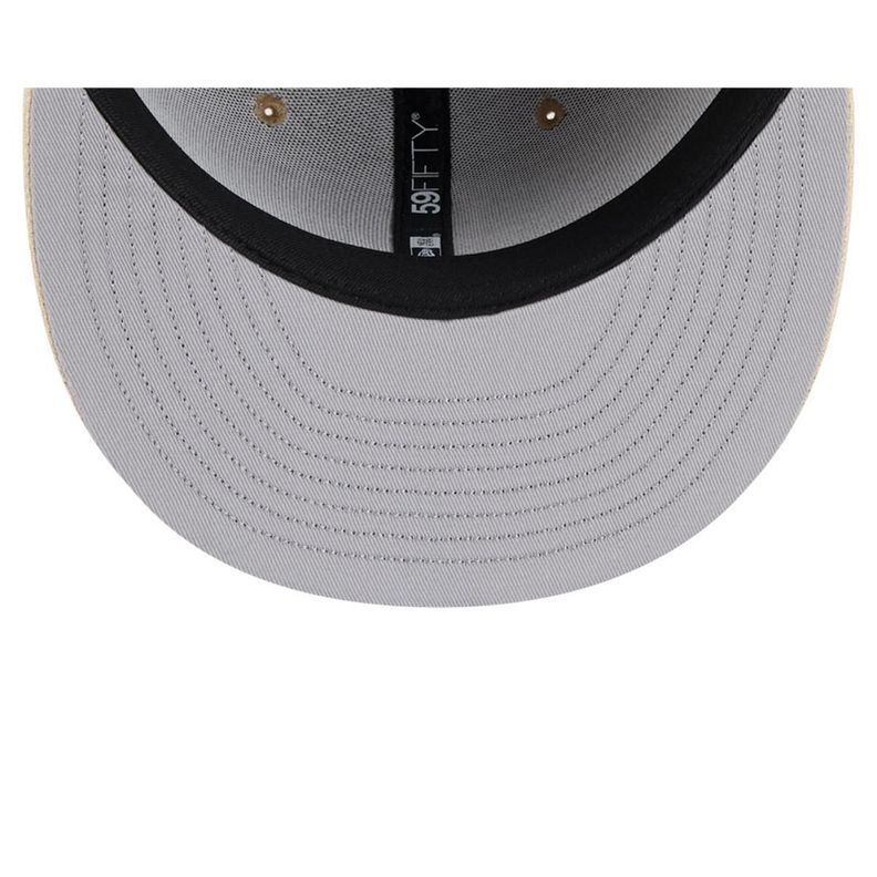 Gorra 59Fifty Los Angeles Dodgers MLB Hand Stitched Beige - 60668442-6