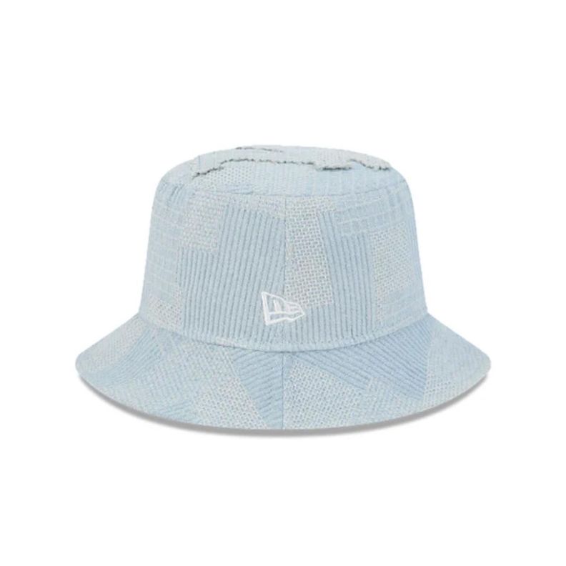 Bucket Los Angeles Dodgers MLB Patch Denim Blue Sky - 60579331-0