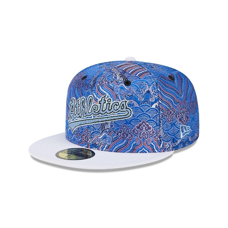 Gorra 59fifty MLB Oakland Athletics Wave Fill Blue