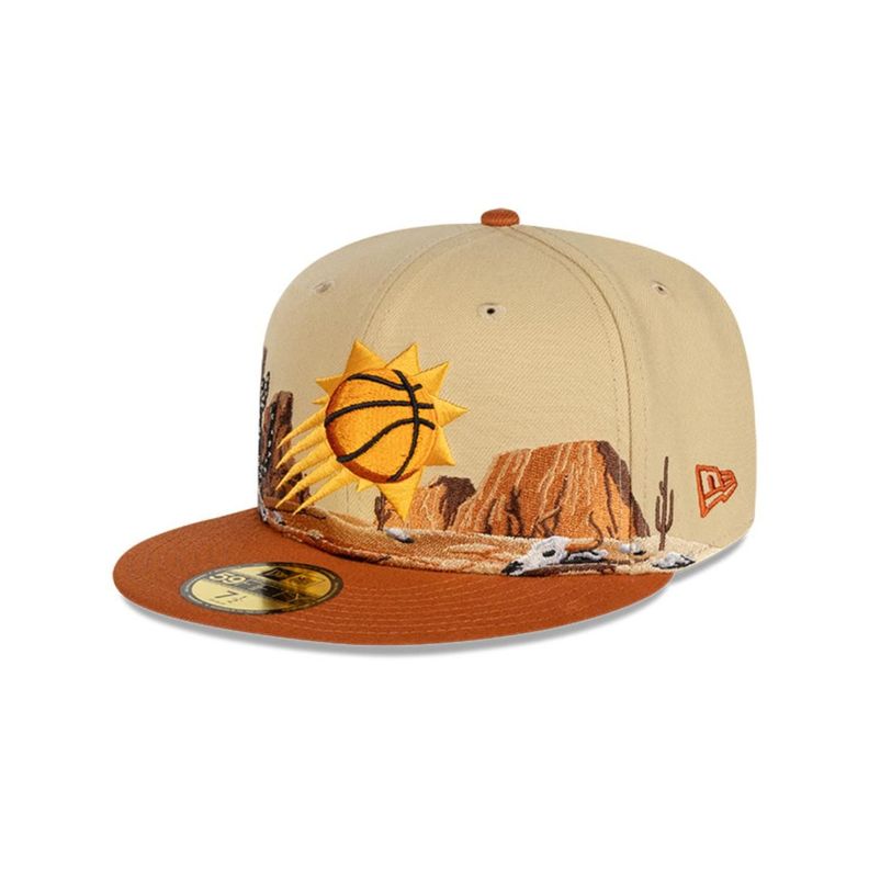 Gorro 59fifty NBA Phoenix Suns Team Landscape Light Beige - 60504409
