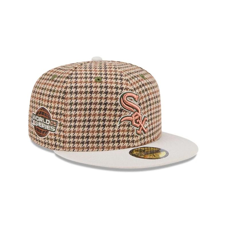 Gorra 59Fifty Chicago White Sox MLB Houndstooh Open Brown - 60573416