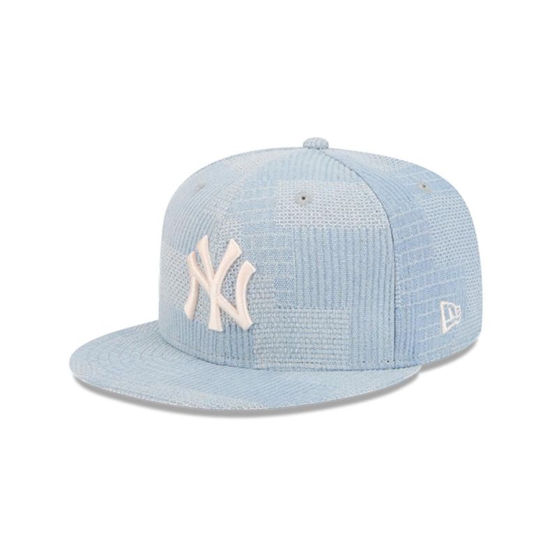 Gorra 9Fifty New York Yankees MLB Denim Patchwork Open Blue - 60573366-0