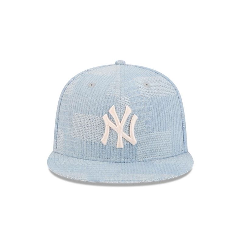 Gorra 9Fifty New York Yankees MLB Denim Patchwork Open Blue - 60573366-2